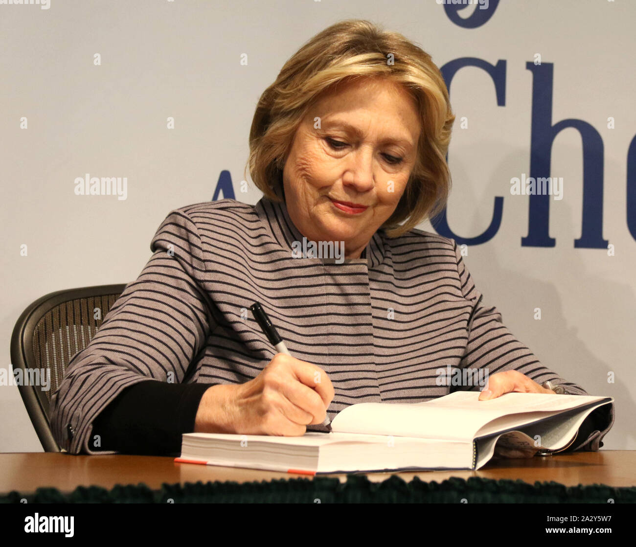 New York, New York, USA. 3rd Oct, 2019. HILLARY RODHAM CLINTON attends