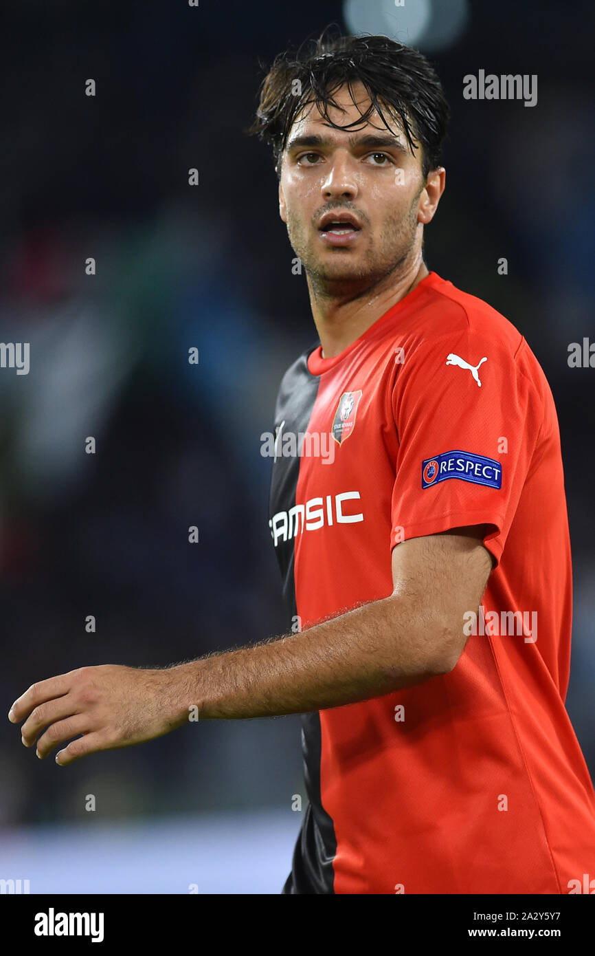 Rome, Italy. 04th Oct, 2019. Football Europa League second round match Lazio v Stade Rennais. Rome (Italy) October 3th, 2019 Clement Grenier Credit: Independent Photo Agency/Alamy Live News Stock Photo