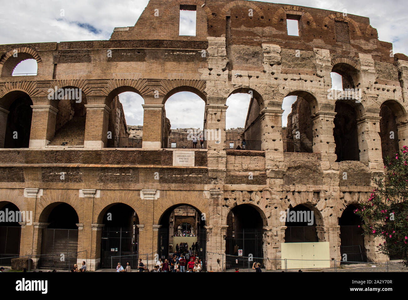 Coliseum, the great beauty of Rome Stock Photo