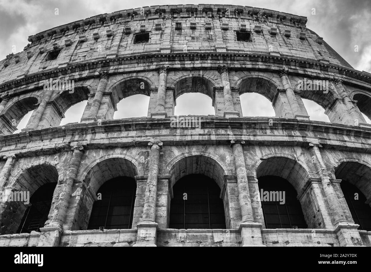 Coliseum, the great beauty of Rome Stock Photo