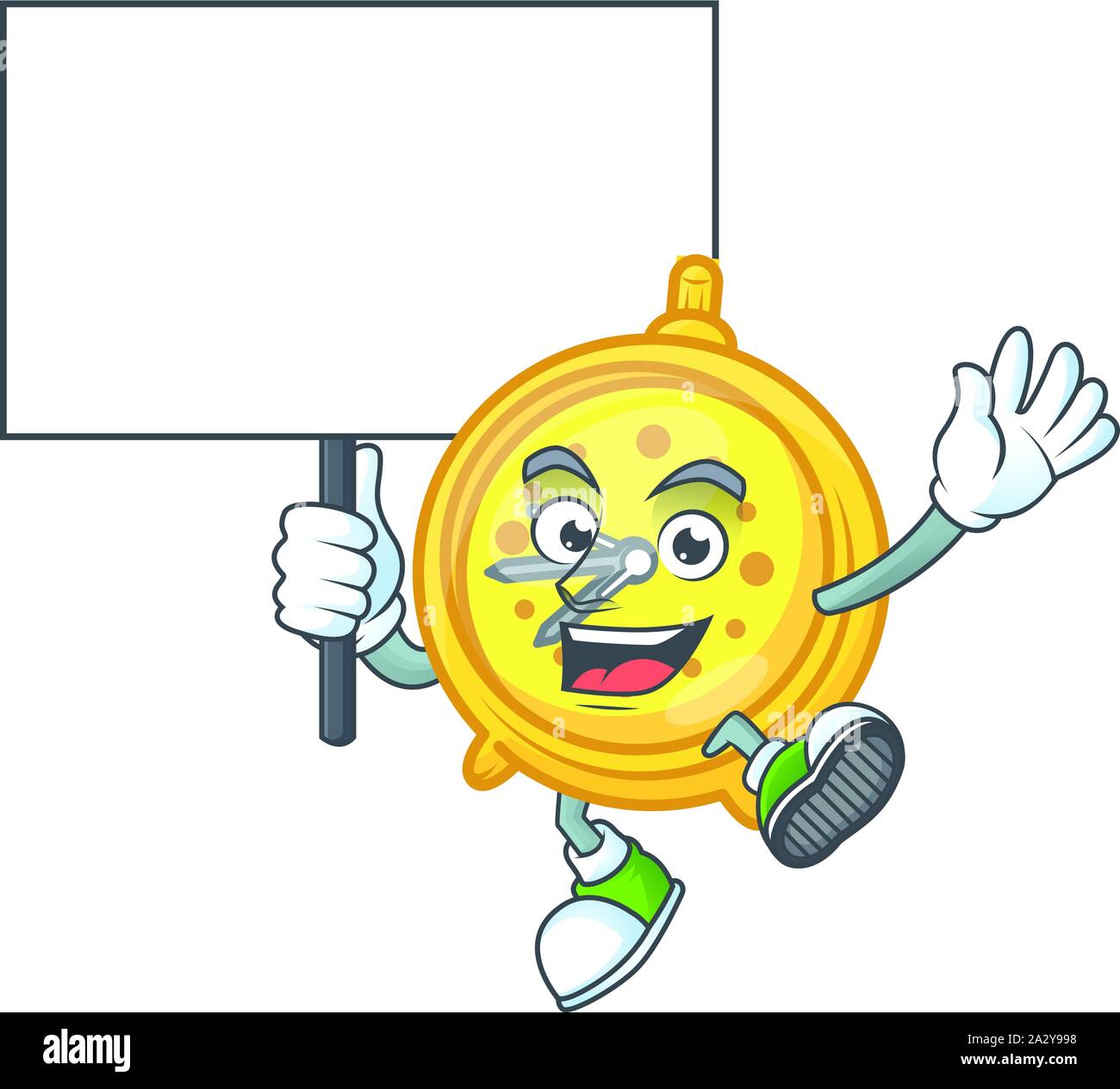 Bring board design alarm clock in cartoon character Stock Vector Image ...