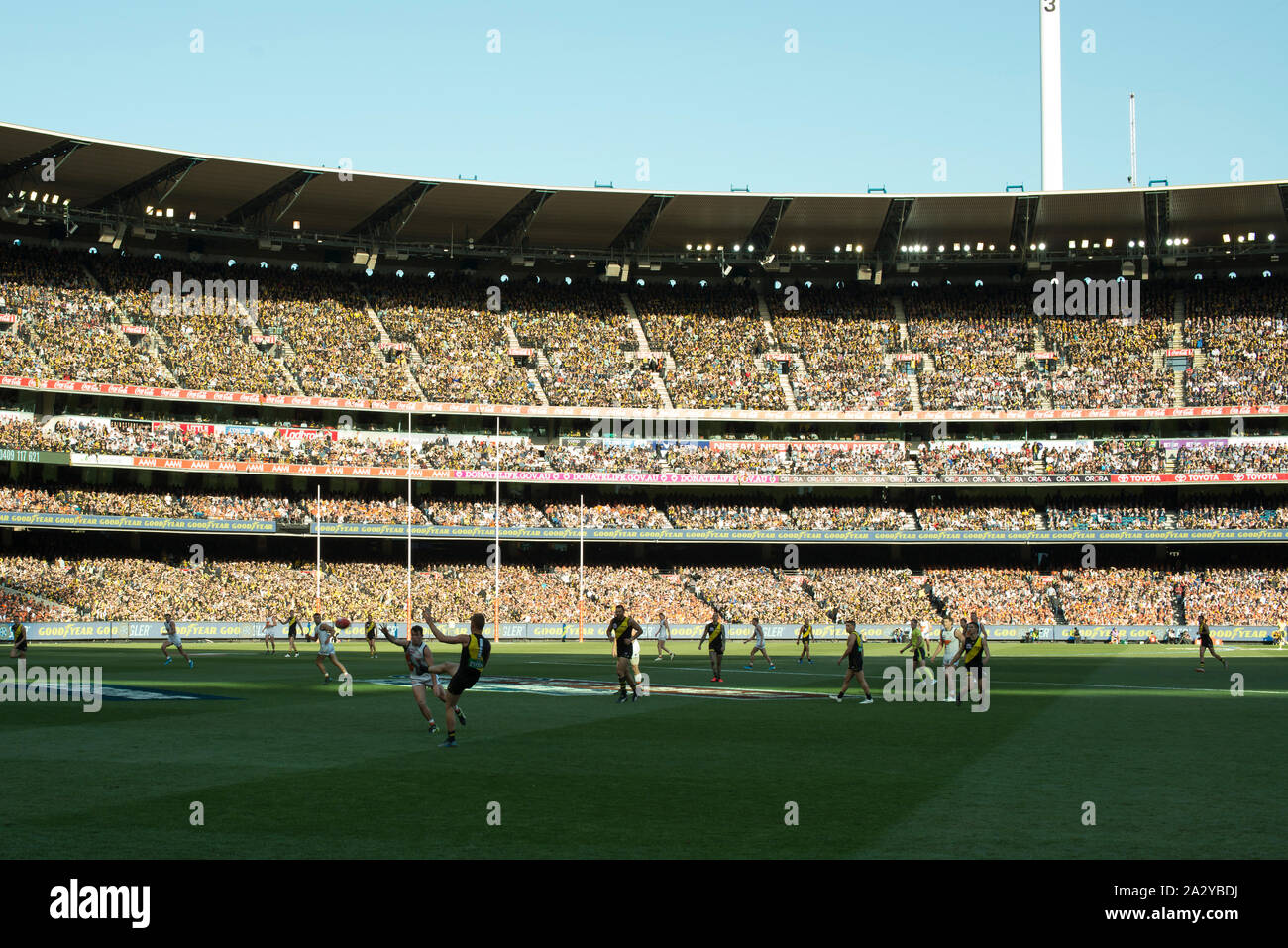 AFL grand final crowd Stock Photo