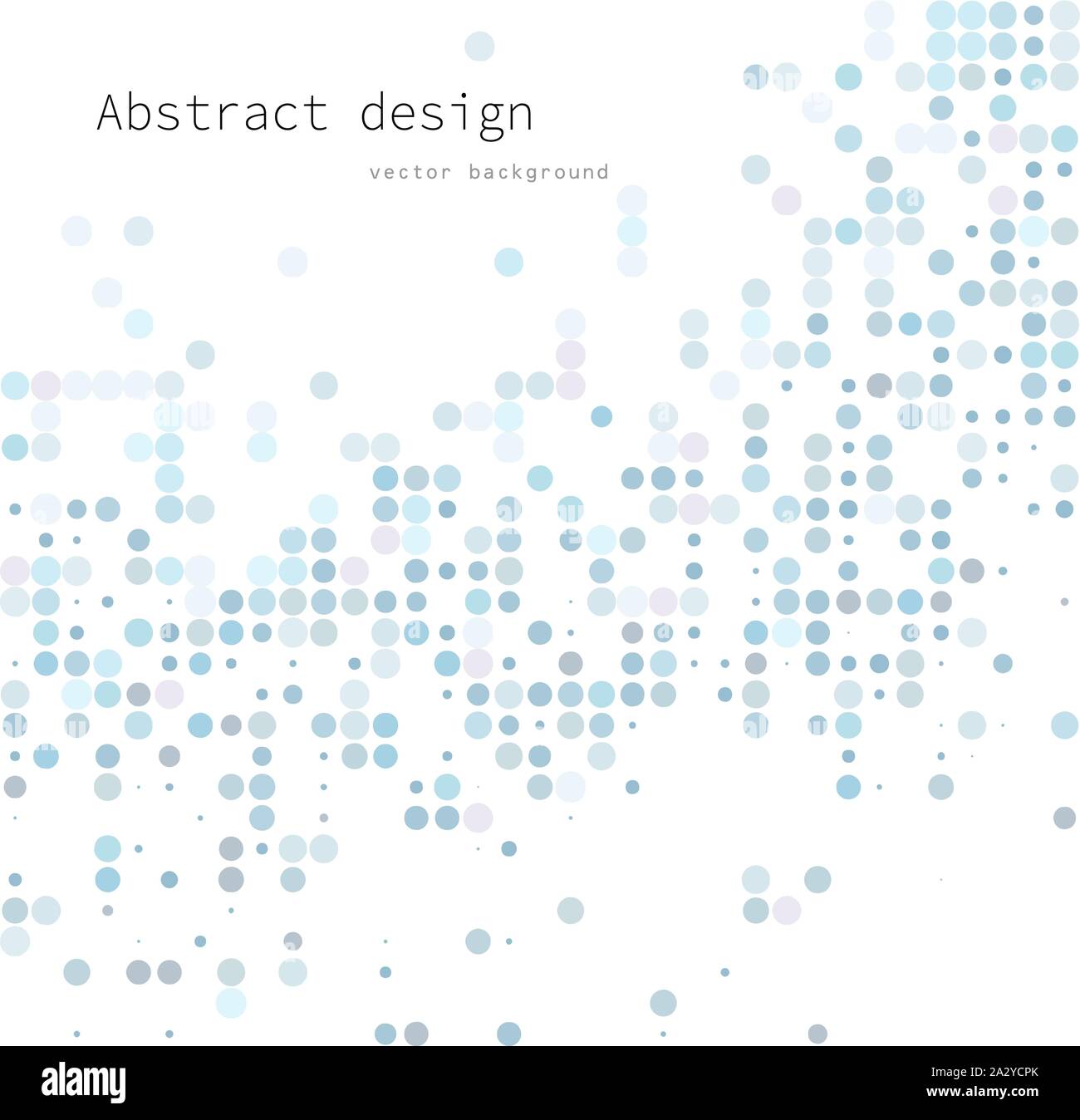 Blue Random Dots Background, Creative Design Templates. Vector illustration with empty space for your text. Stock Vector