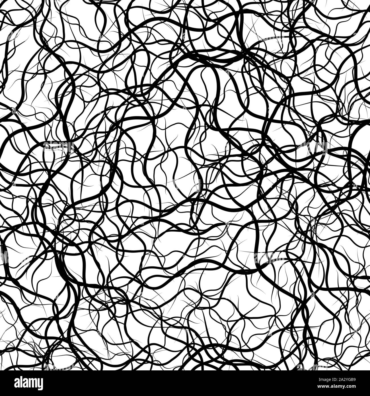 Abstract black and white background with wavy lines. Vector ...