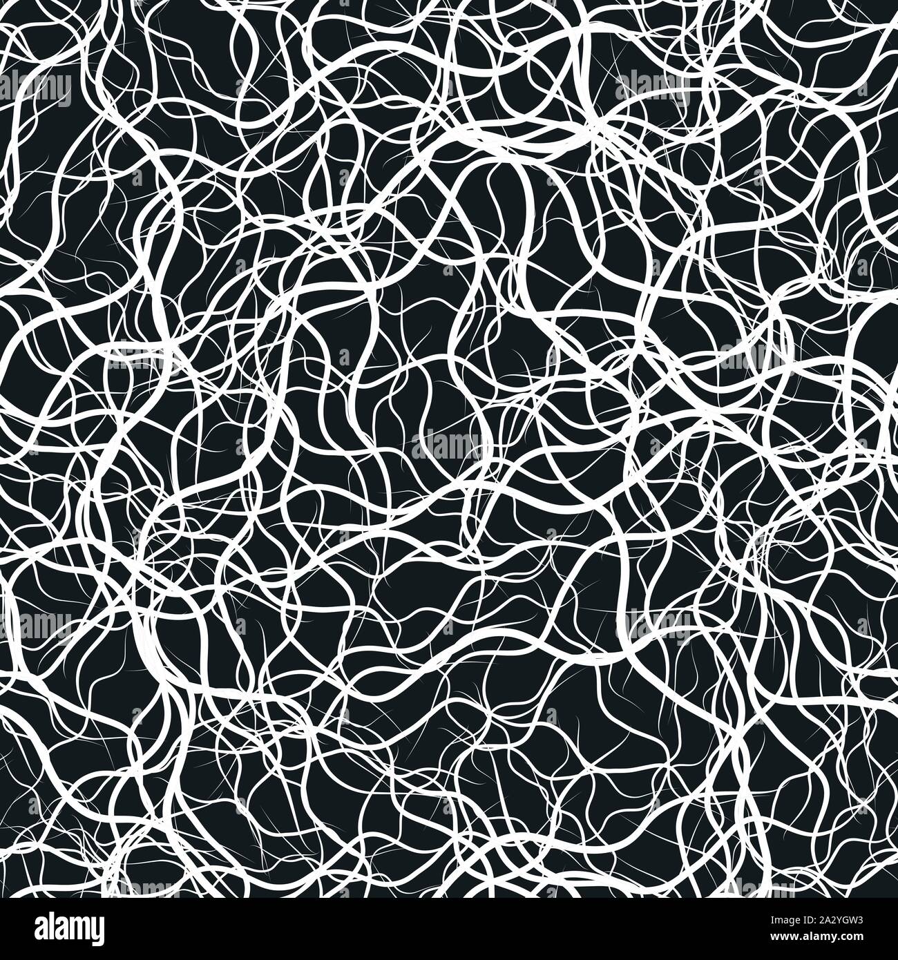 Abstract black and white background with wavy lines. Vector ...