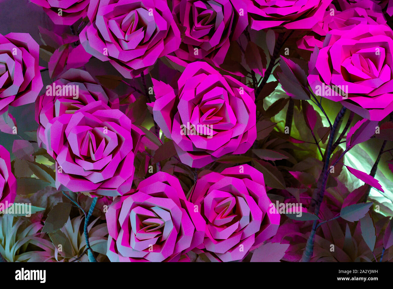 Folded paper flowers hi-res stock photography and images - Alamy