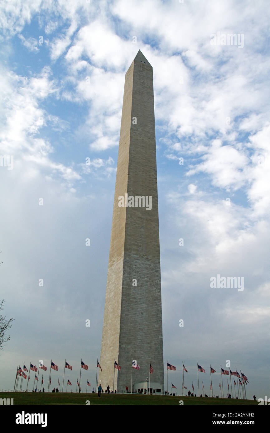 The Washington Monument in Washington DC, USA Stock Photo