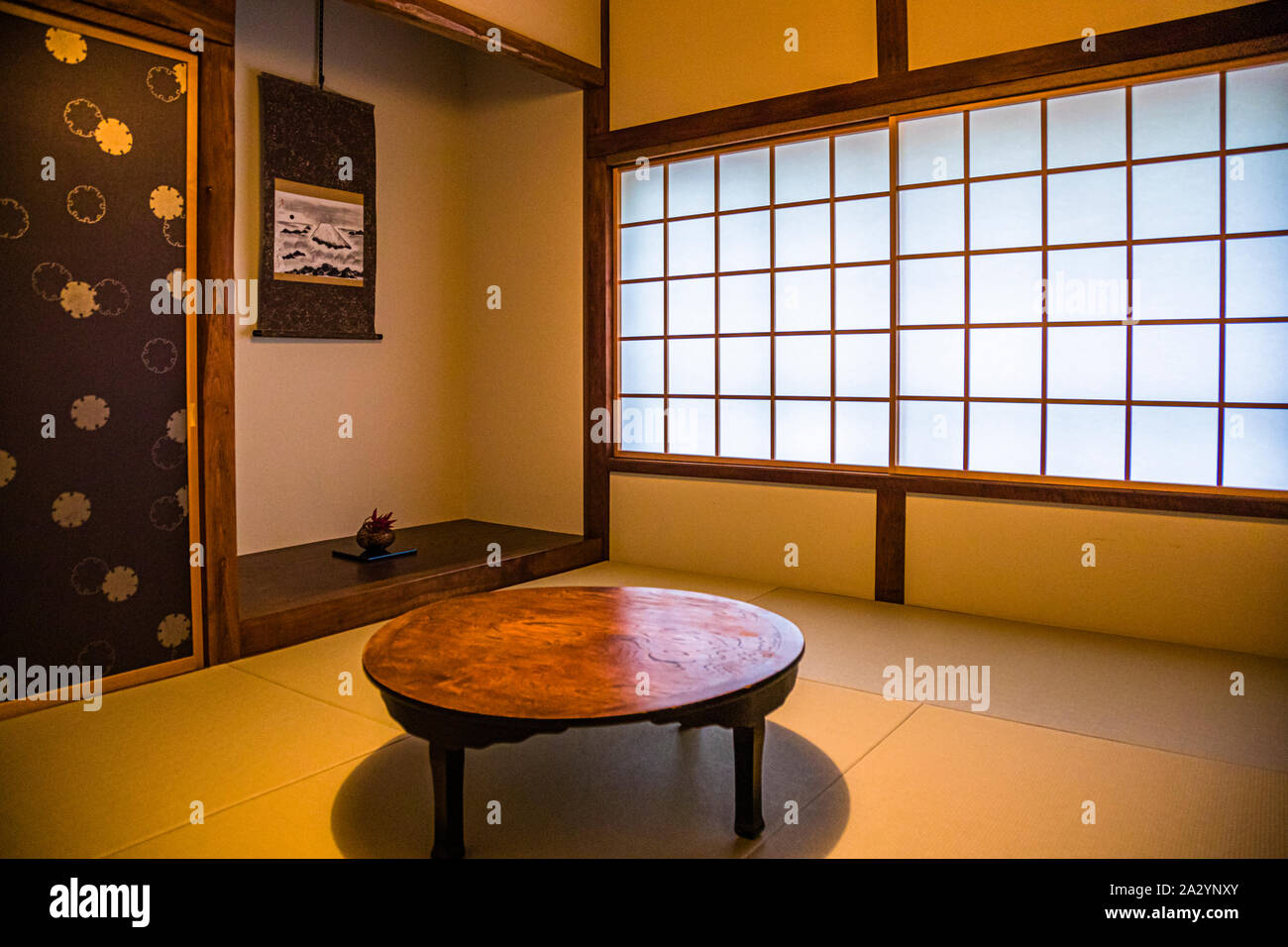 Japanese Architecture and Design in Fujinomiya, Japan Stock Photo