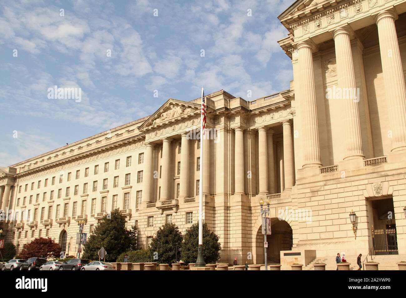 The William Jefferson Clinton Building on Constitution Ave NW, Washington DC, United States. Stock Photo