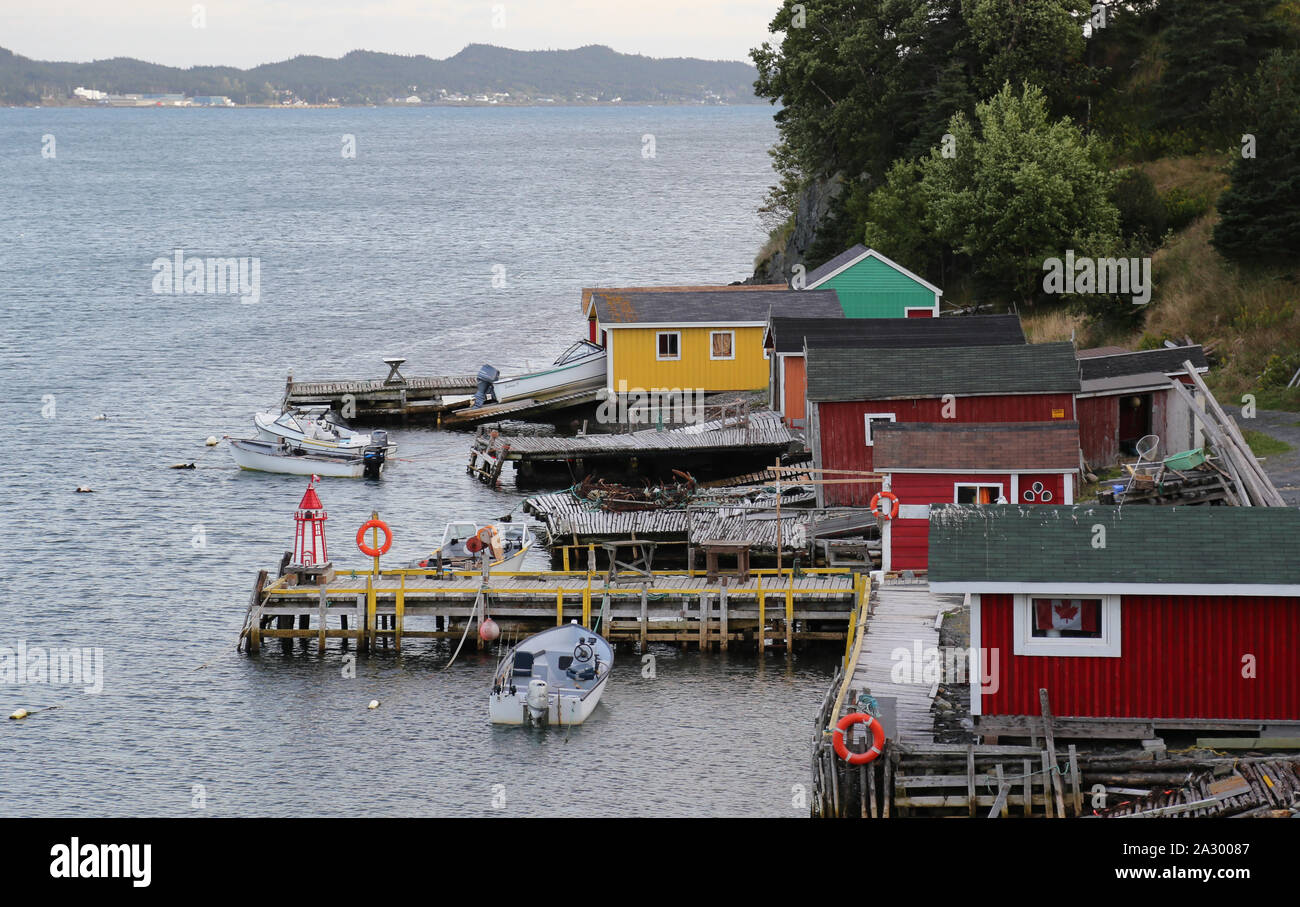 Dildo harbor, in Newfoundland a small scenic fishing village in