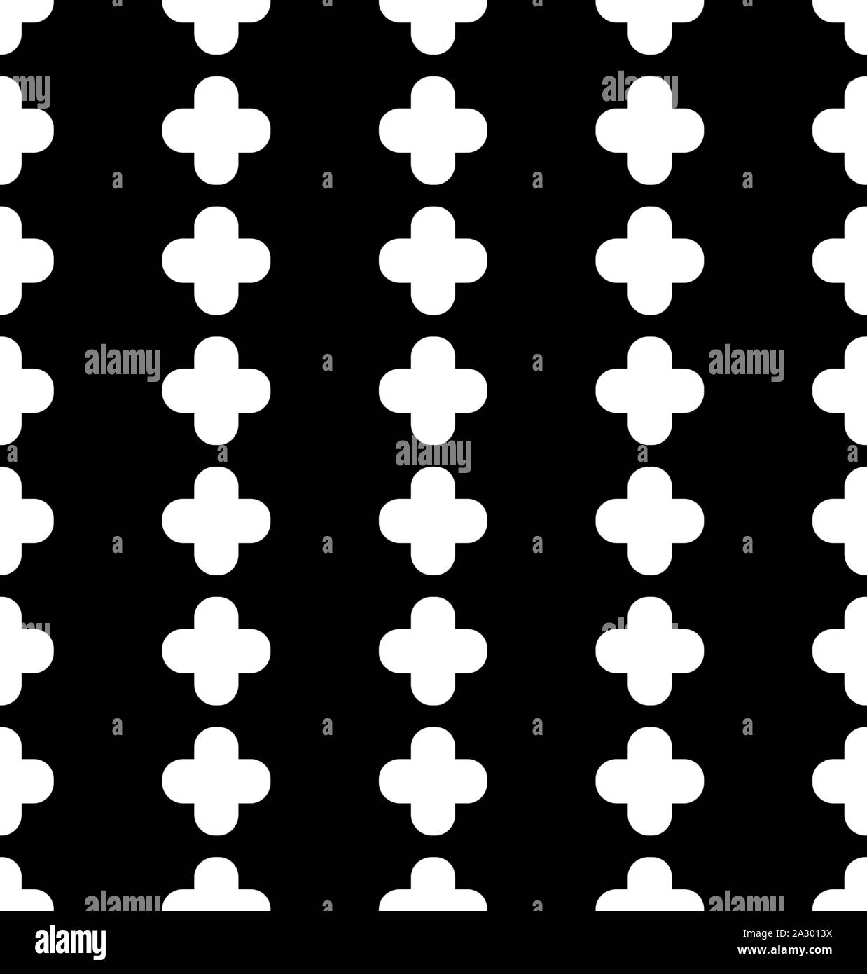 Vector seamless pattern with pluses. Stock Vector