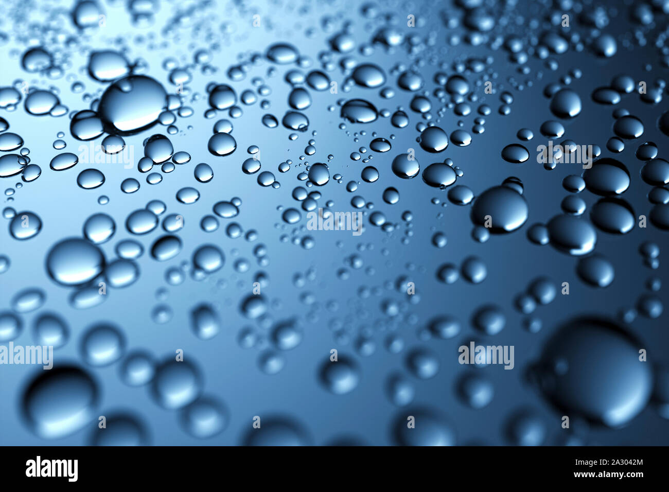Close Up Sparkling Water Droplets On A Translucent Black Glass Background With Gradient Color For A Full Frame Texture Or Beauty Wallpaper Stock Photo Alamy