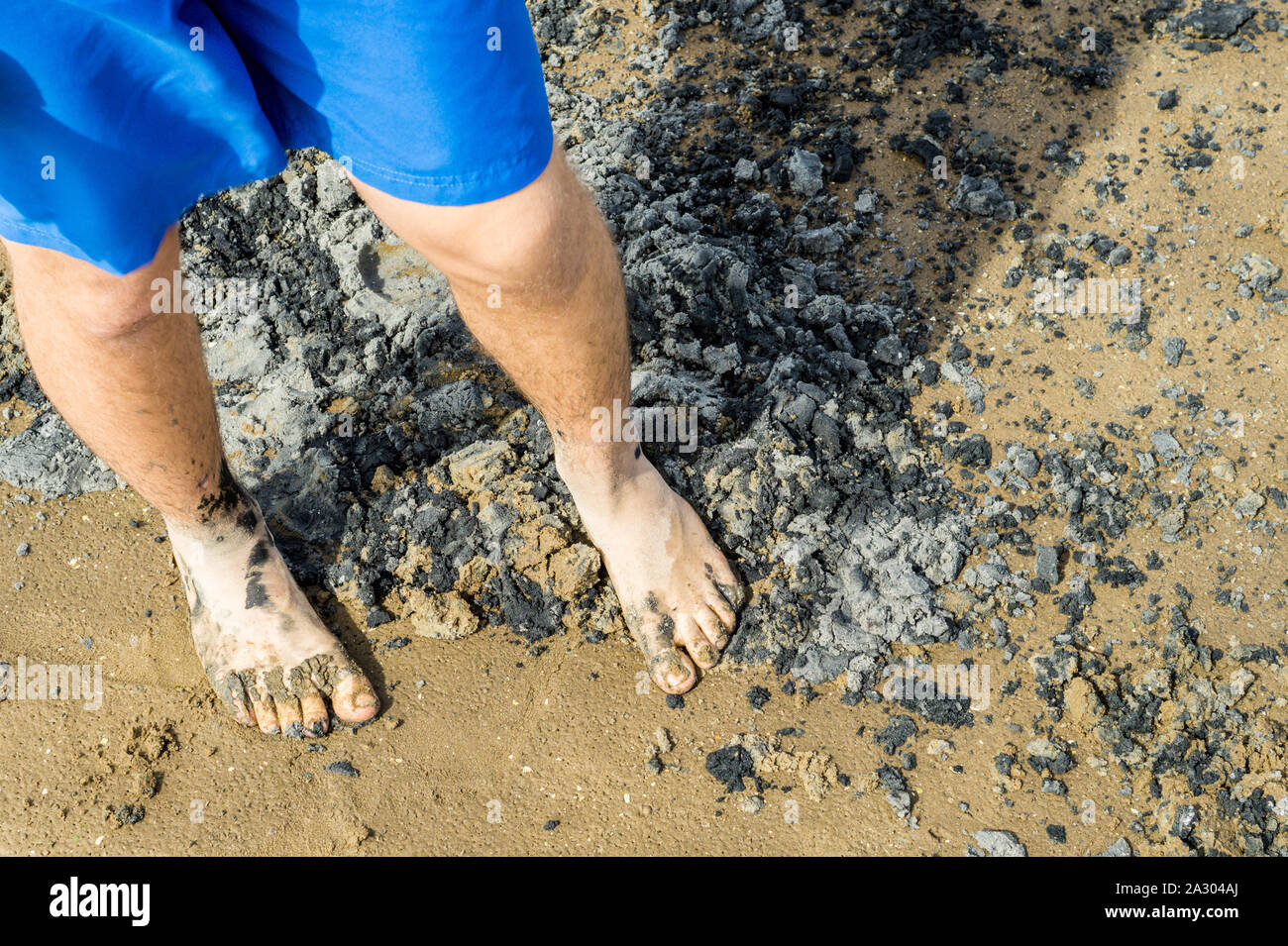 Barefoot in the Wadden Sea Stock Photo - Alamy