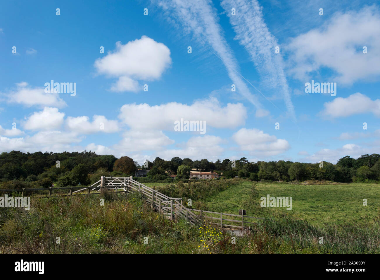 The Wiveton Hall holiday cottages in Marsh Lane from Cley Next The Sea, Wiveton, North Norfolk
