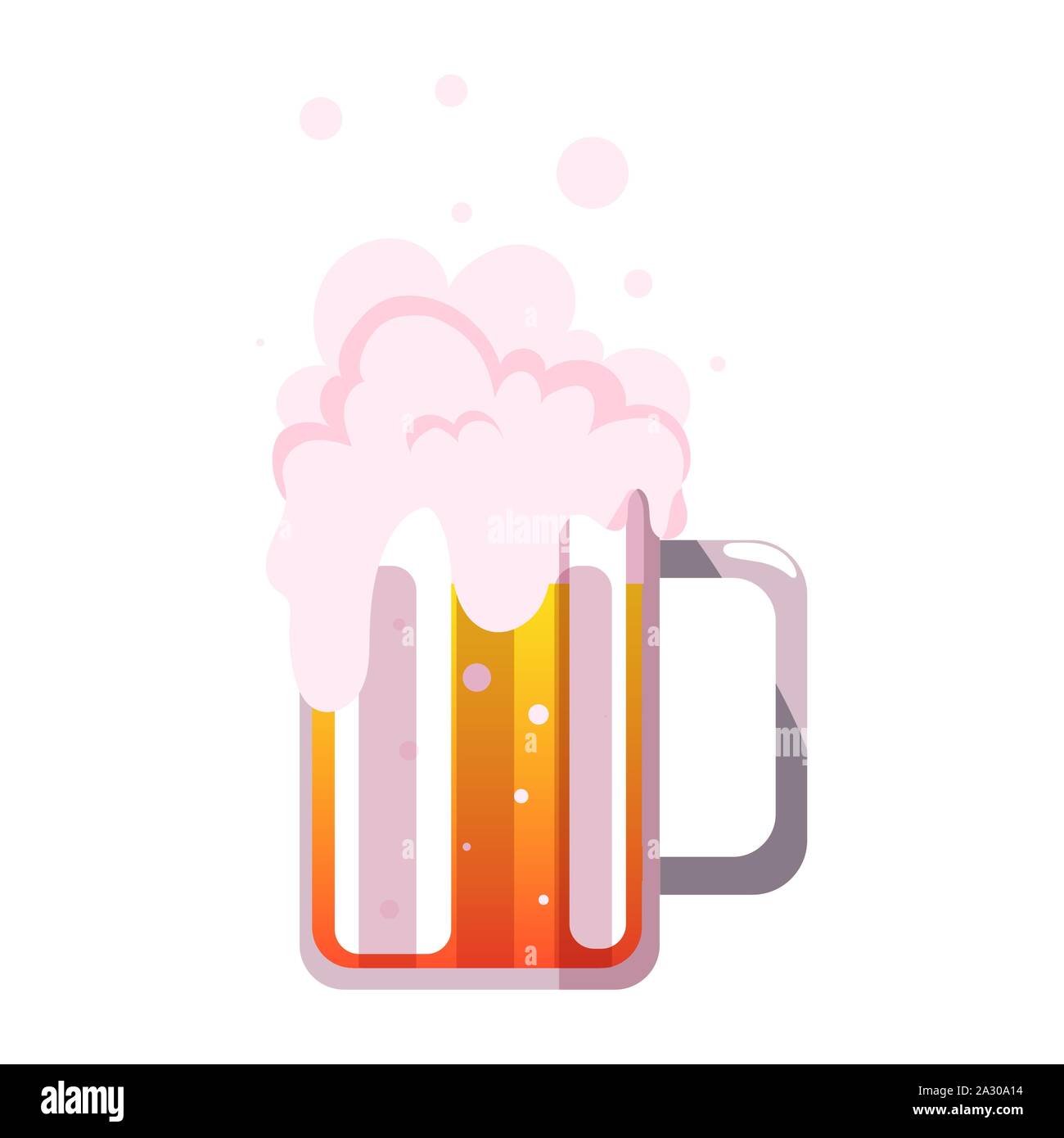 mug of beer in white background vector illustration design Stock Vector ...
