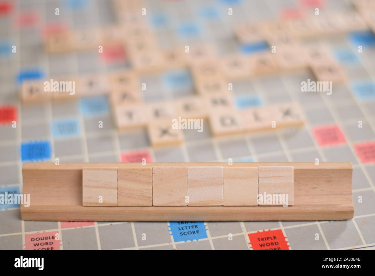 Scrabble board blank hires stock photography and images Alamy