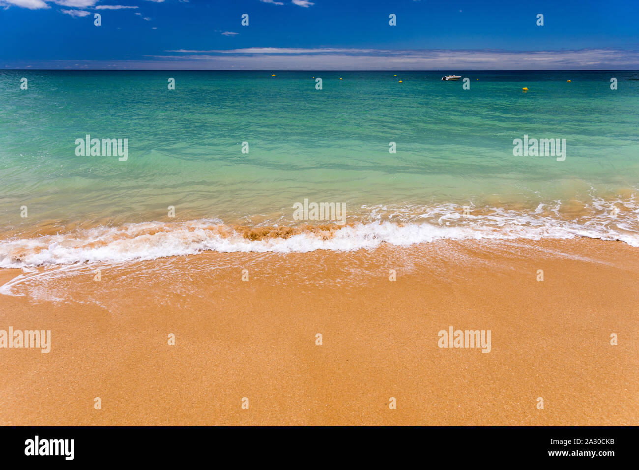 Soft Wave Of Blue Ocean On Sandy Tropical Beach Background Of Tropical Paradise Beach With Golden Sand Travel Tourism Panorama Background Concept S Stock Photo Alamy