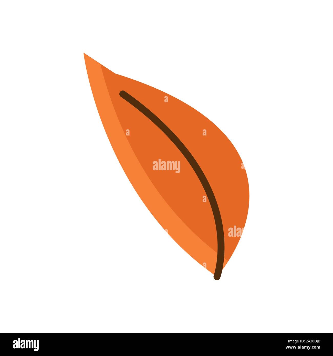autumn leaf plant seasonal isolated icon Stock Vector Image & Art - Alamy