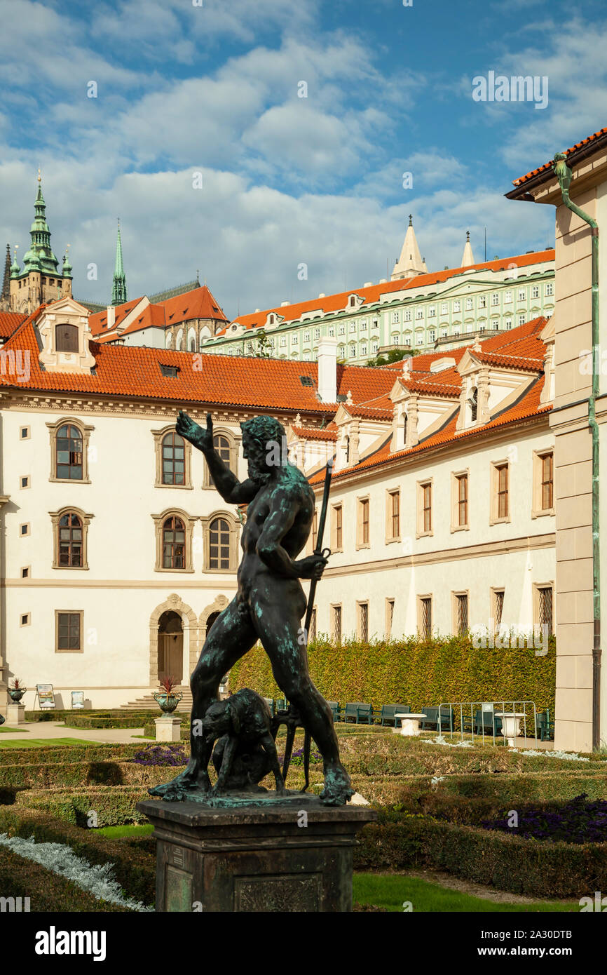 Autumn afternoon at Wallenstein Garden in Prague, Czechia. Stock Photo