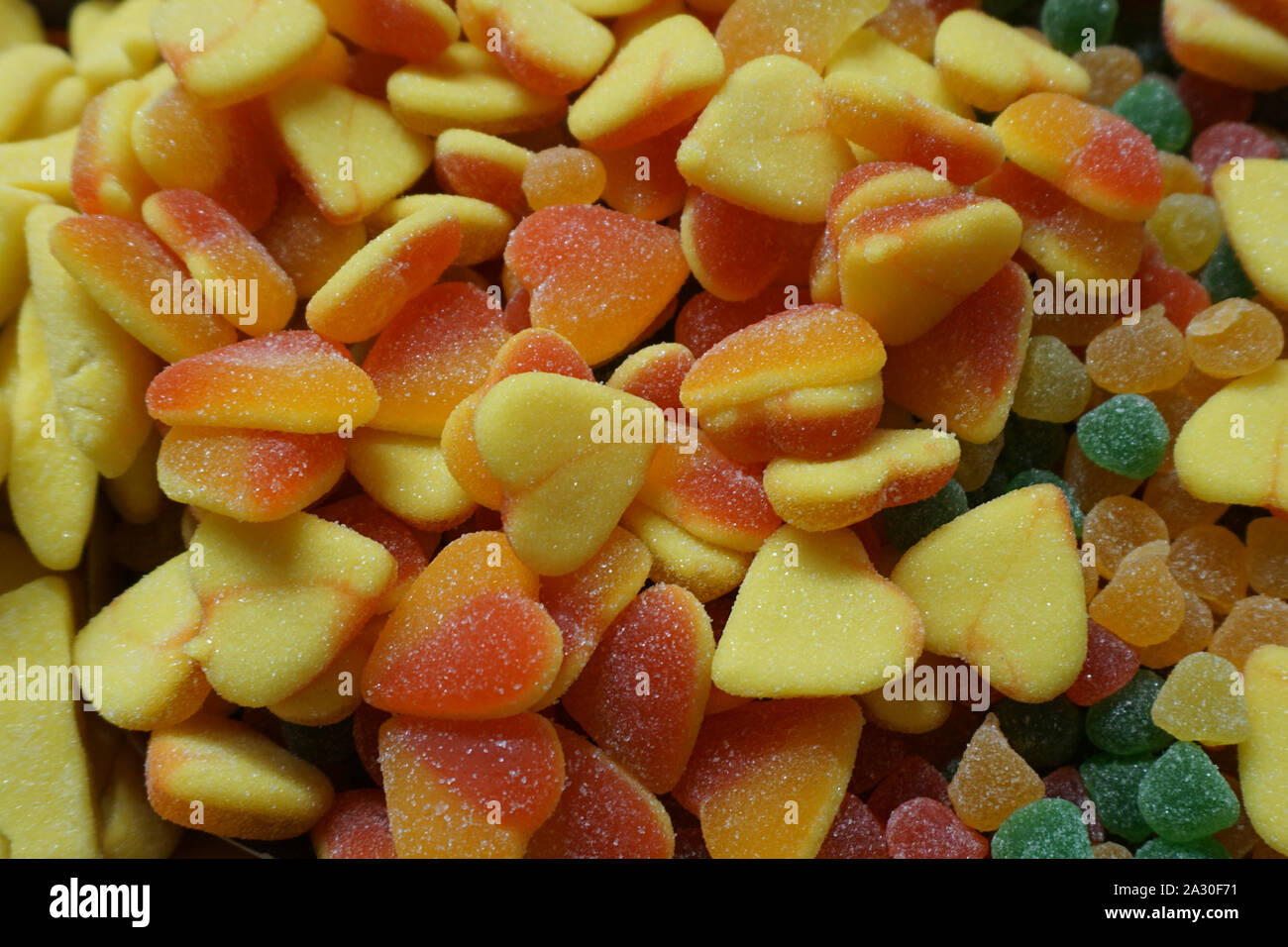 Pile of sweet jelly sugar candies texture background Stock Photo Alamy