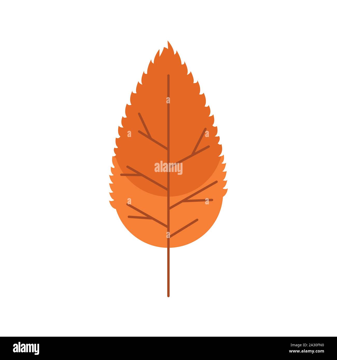 autumn leaf plant seasonal isolated icon Stock Vector Image & Art - Alamy