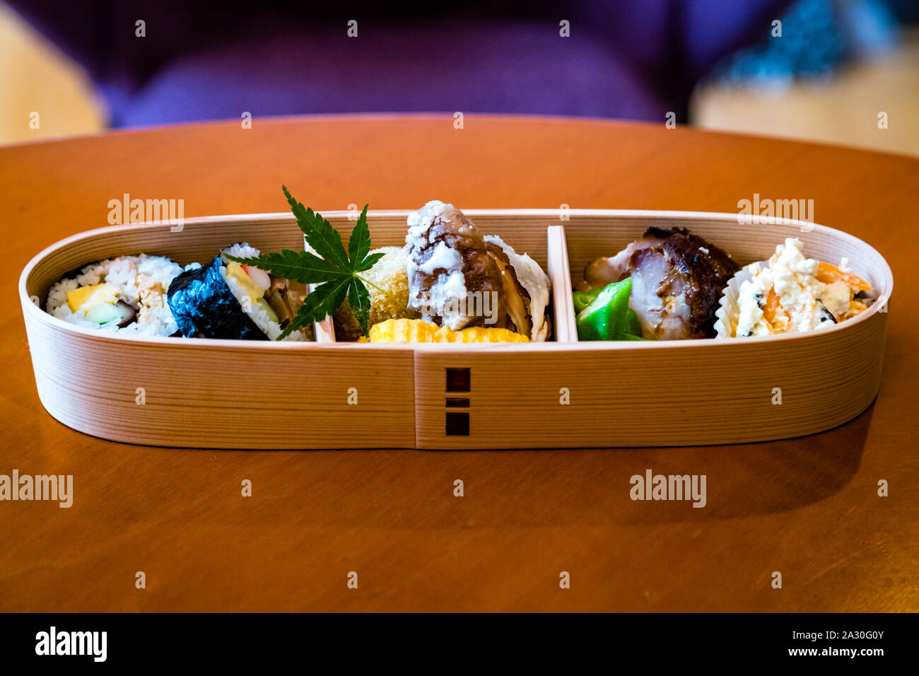 Preparing a Bento Box in Izunokuni, Japan. Of beautiful