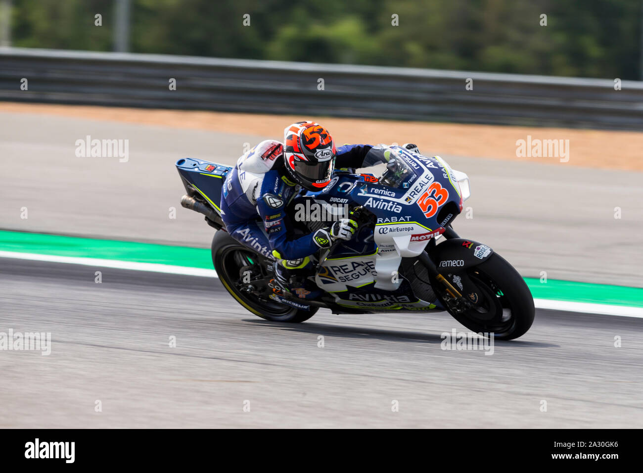Chang International Circuit, Buriram, Thailand. 4th Oct, 2019. MotoGP  Thailand, Practice Day Day; The number 53 Reale Avintia Racing rider Tito  Rabat during the Practice 2 - Editorial Use Credit: Action Plus