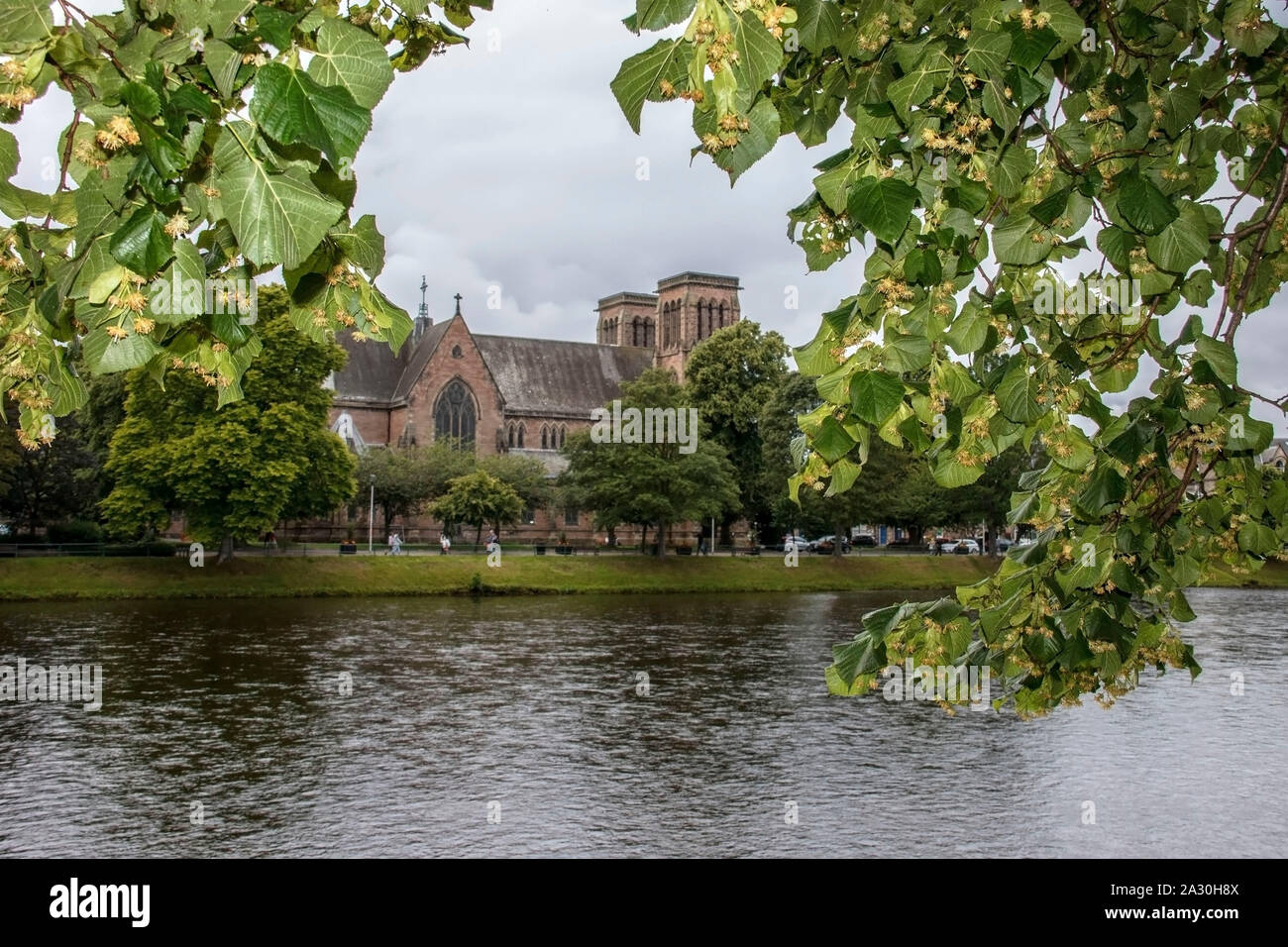 Inverness - ancient cathedral city in Scottish Highlands. Scotland, UK Stock Photo