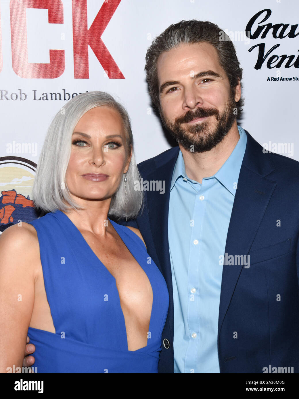October 3, 2019, Hollywood, California, USA: Monica Parent and Rob Lambert attends the Premiere Of ''CUCK' (Credit Image: © Billy Bennight/ZUMA Wire) Stock Photo