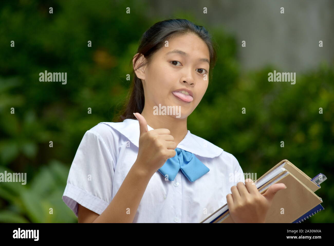 An A With School Books Stock Photo Alamy