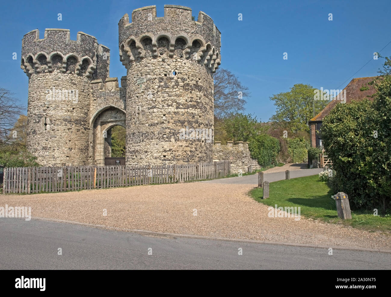 Upnor Castle Gate Kent Stock Photo