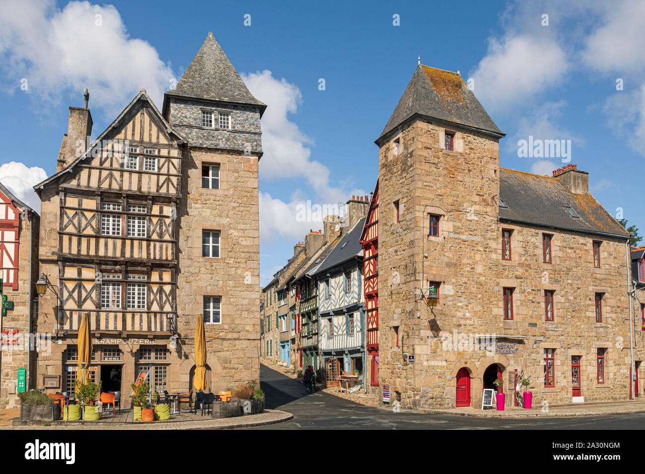 Tréguier, Côtes-d'Armor, Brittany, France Stock Photo