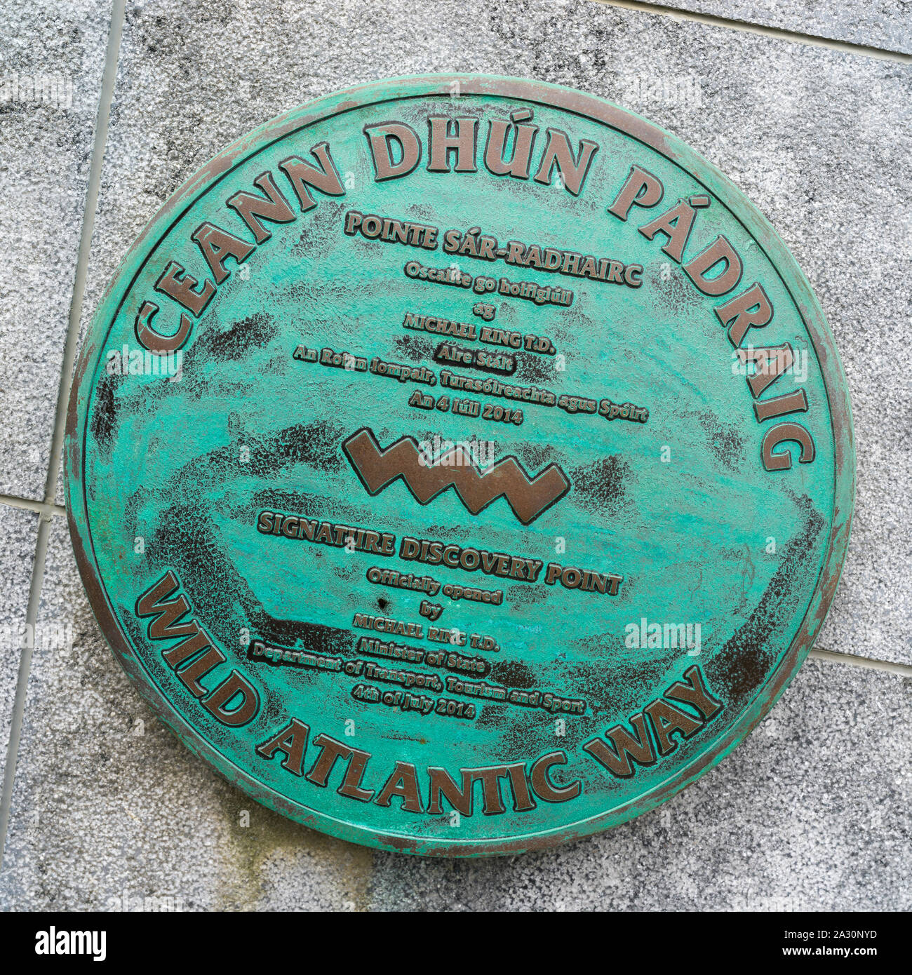 Downpatrick Head, Wild Atlantic Way, Ballycastle, County Mayo, Republic of  Ireland Stock Photo - Alamy