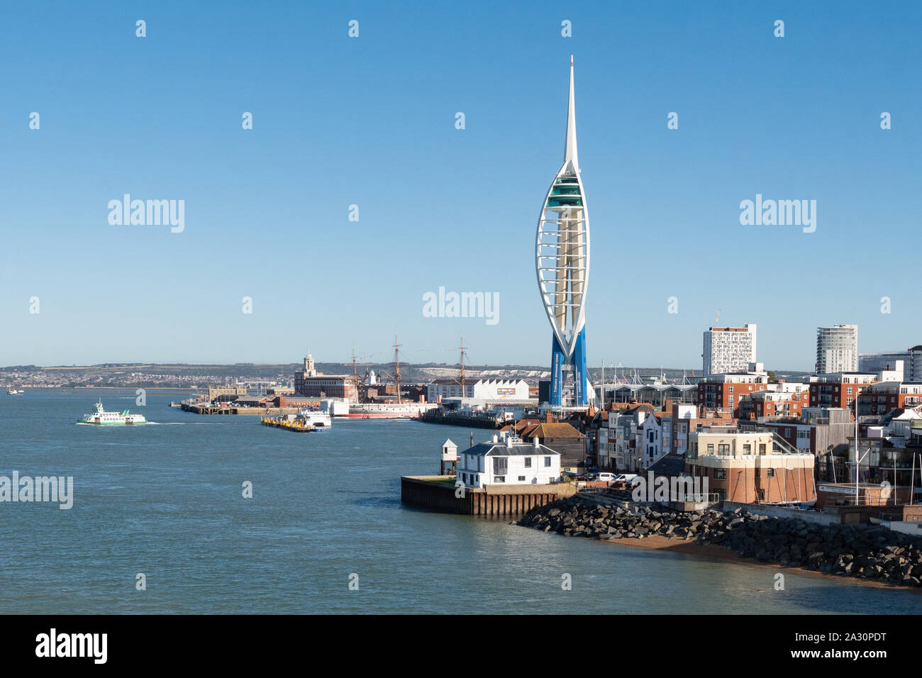 Spinnaker Tower, Portsmouth harbour, Hampshire, England, UK Stock Photo