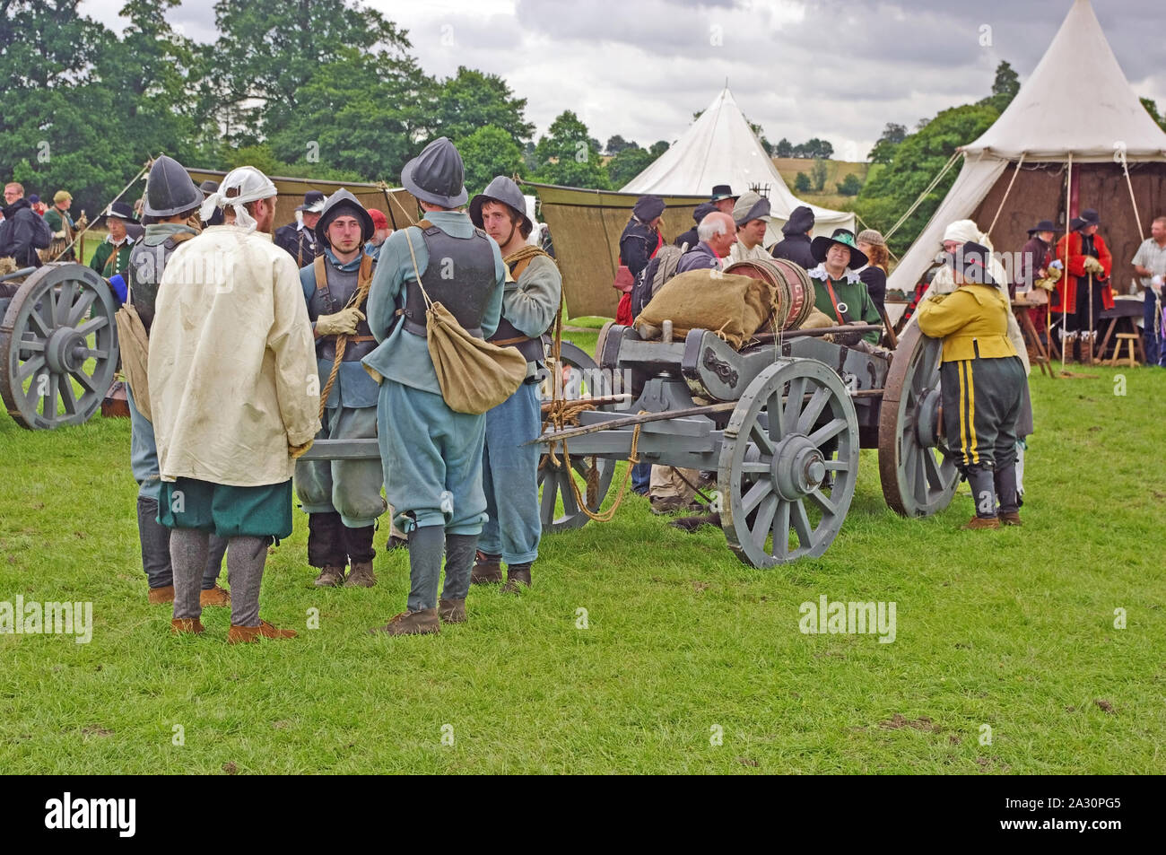Civil War Gun Carrage, Reconstuction Stock Photo - Alamy