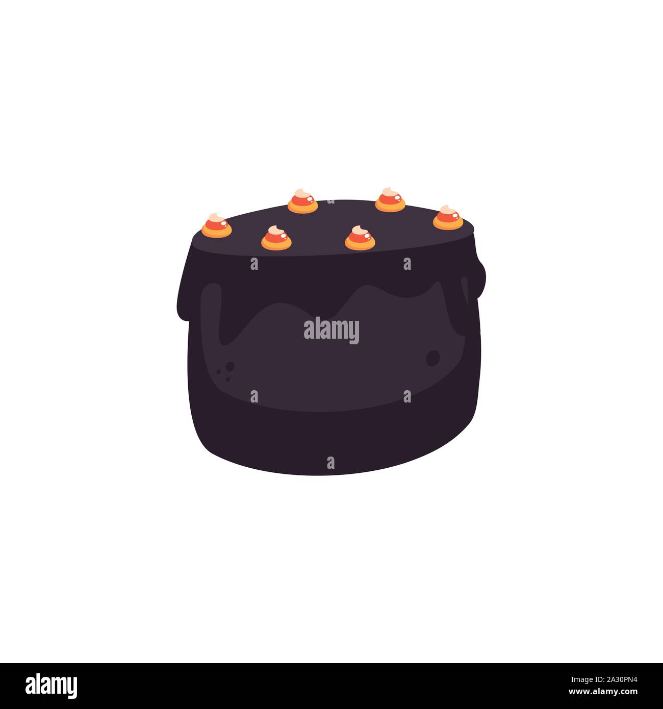 cauldron bubbly of witch on white background vector illustration design ...