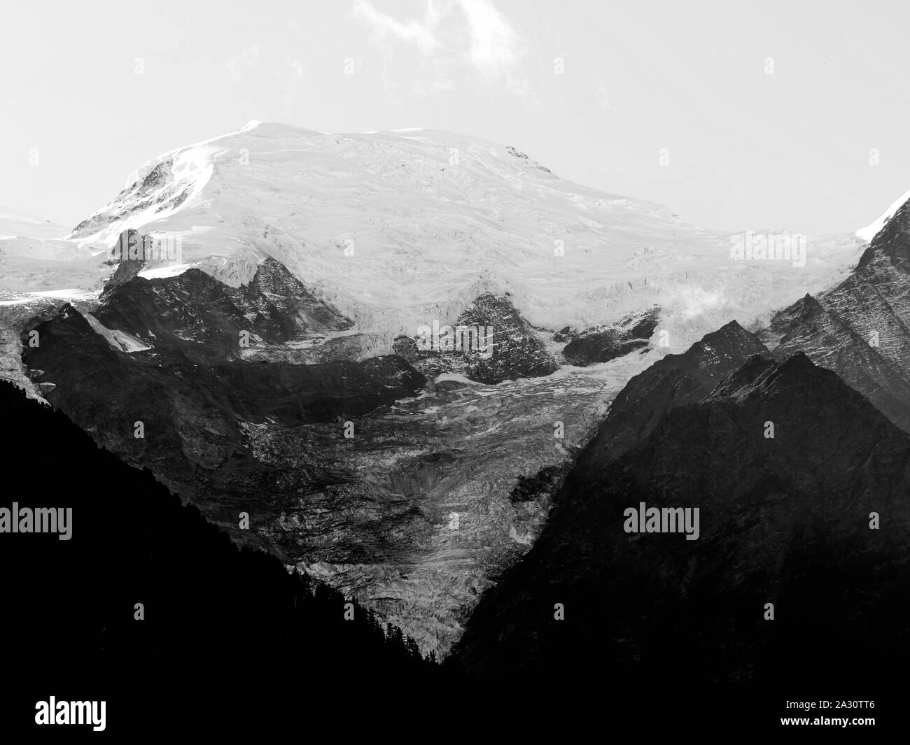 Mont-Blanc edge, Chamonix-Mont-Blanc Valley, Haute-Savoie, France Stock Photo