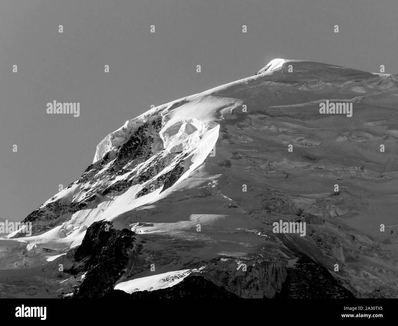 Mont-Blanc edge, Chamonix-Mont-Blanc Valley, Haute-Savoie, France Stock Photo