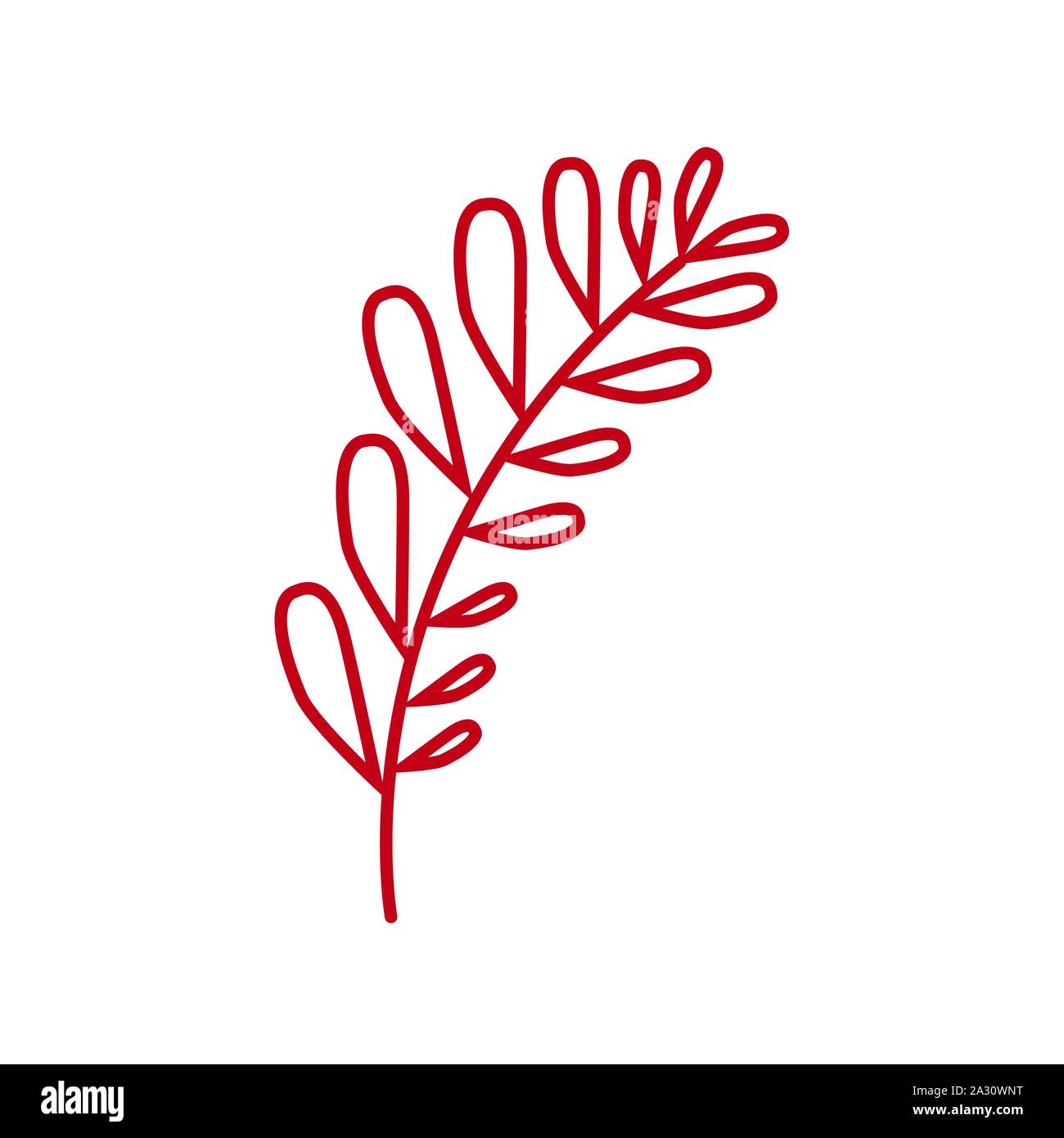 autumn leafs plant seasonal isolated icon Stock Vector Image & Art - Alamy