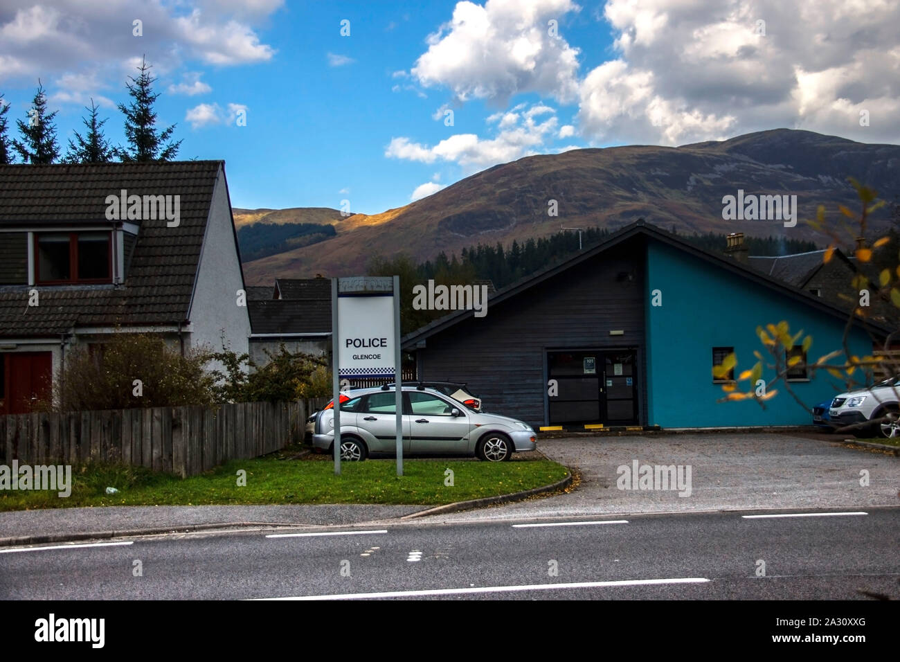 Glencoe village. Lochaber, Scotland, UK Stock Photo