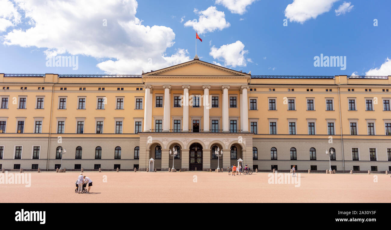 OSLO, NORWAY - The Royal Palace. Stock Photo