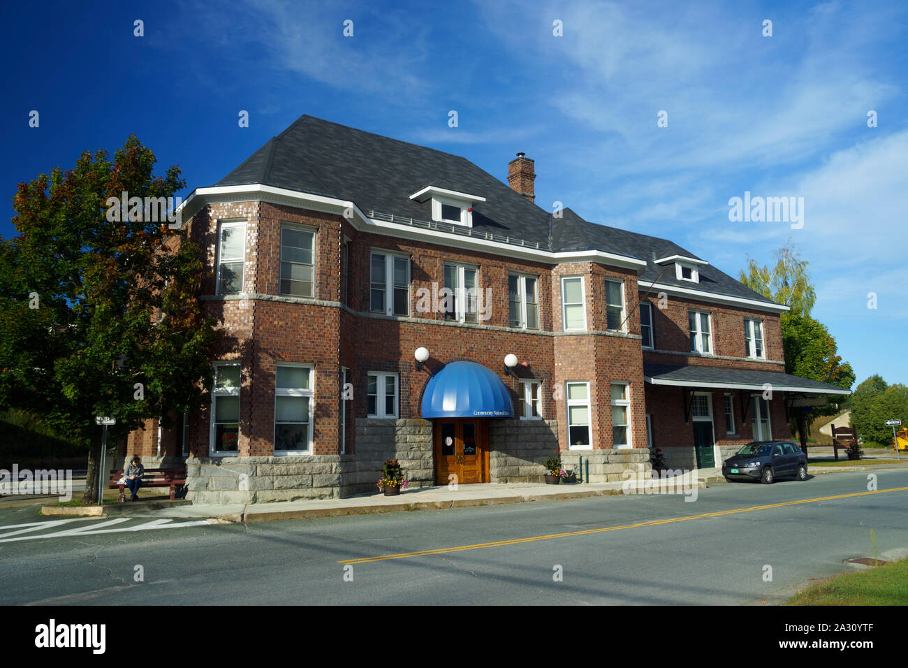 Former Grand Trunk Railroad station, now a bank branch and office