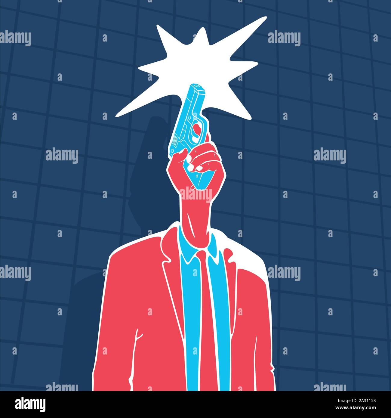 Male gun Stock Vector Images - Alamy