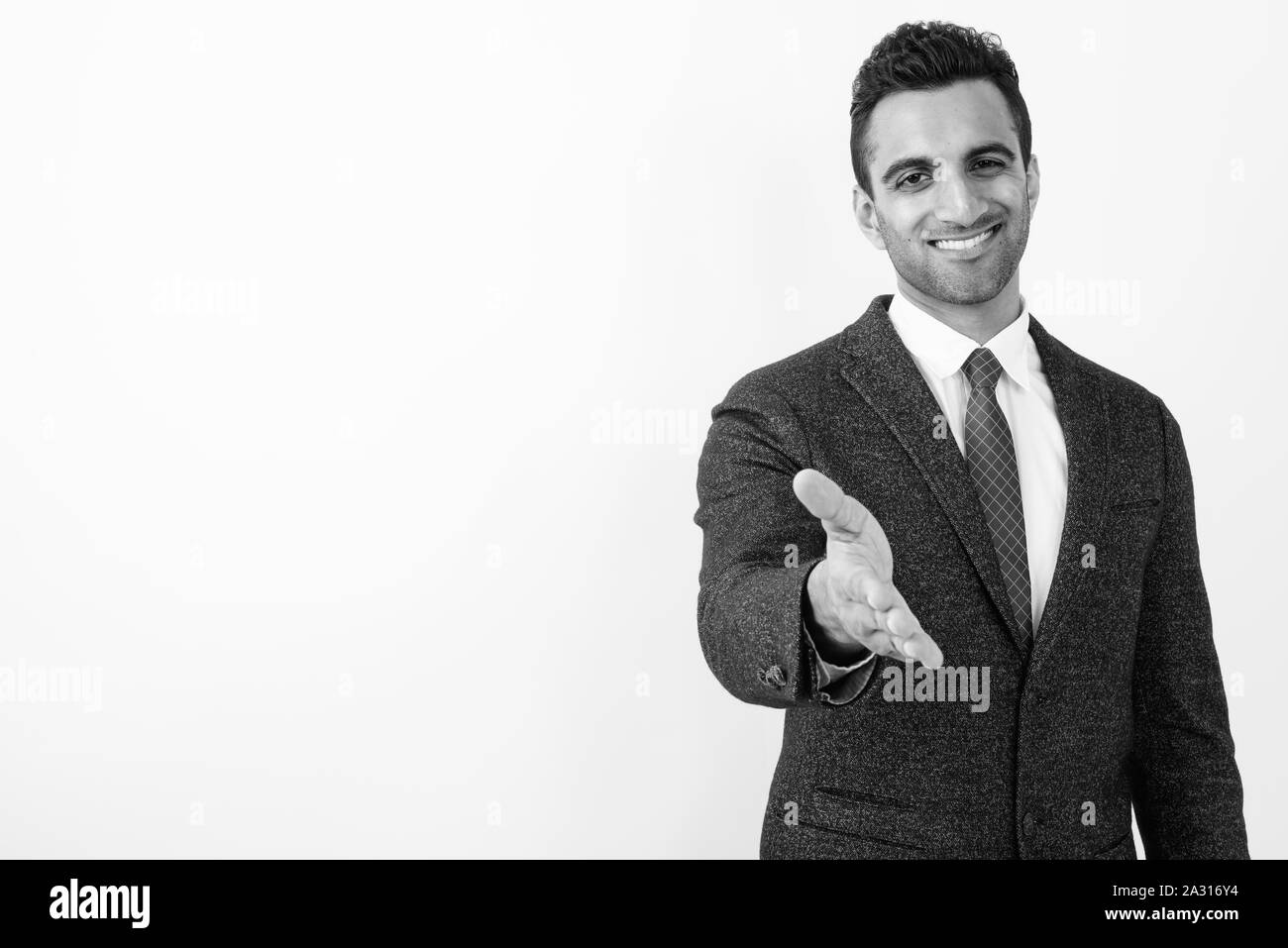 Indian business man smiling Black and White Stock Photos & Images - Alamy