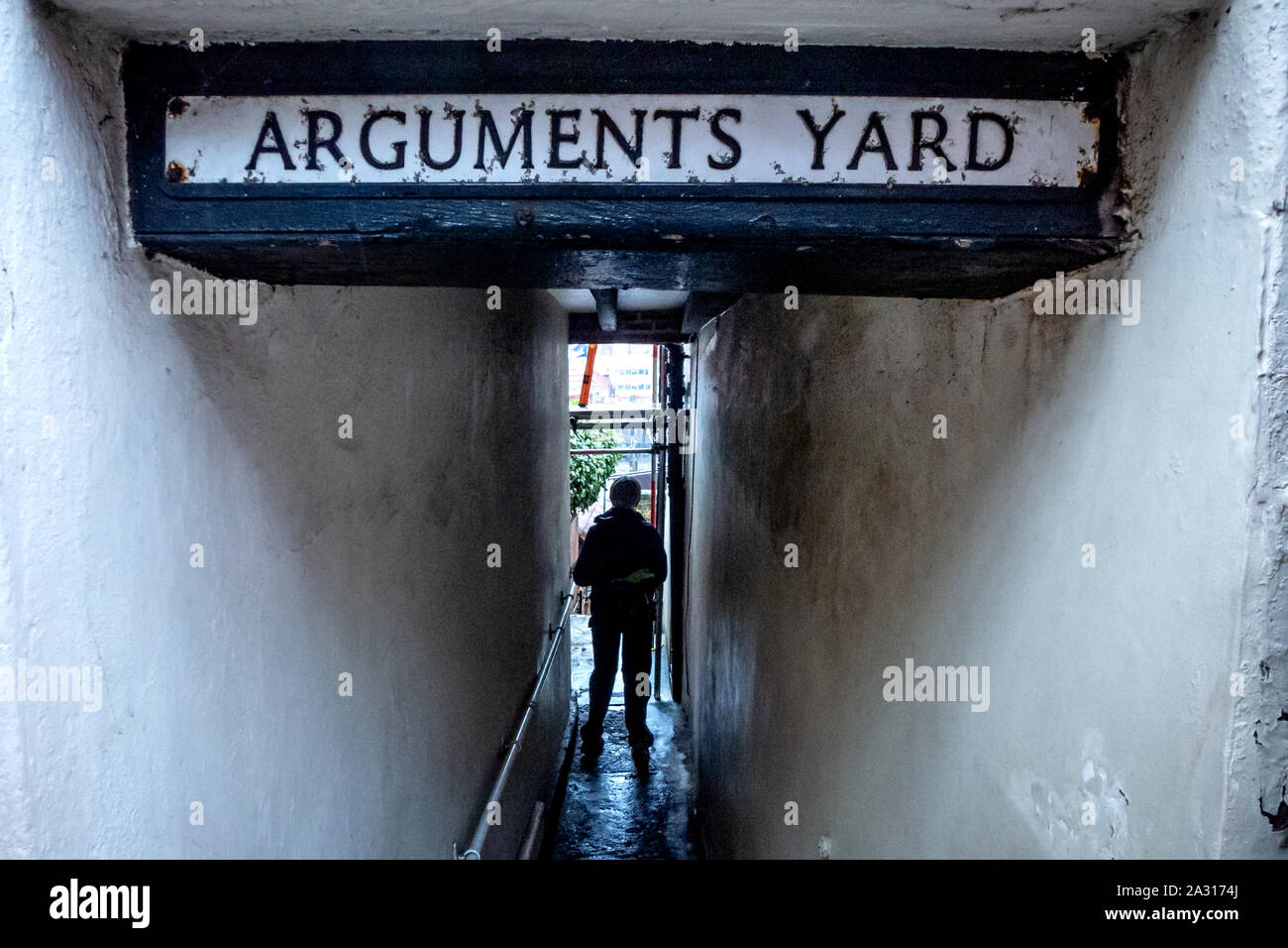 Arguments Yard in Whitby Stock Photo