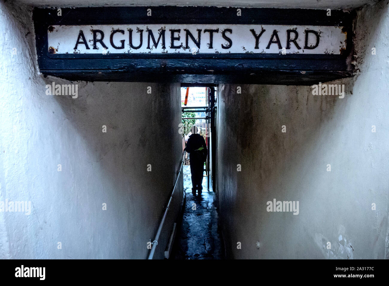 Arguments Yard in Whitby Stock Photo