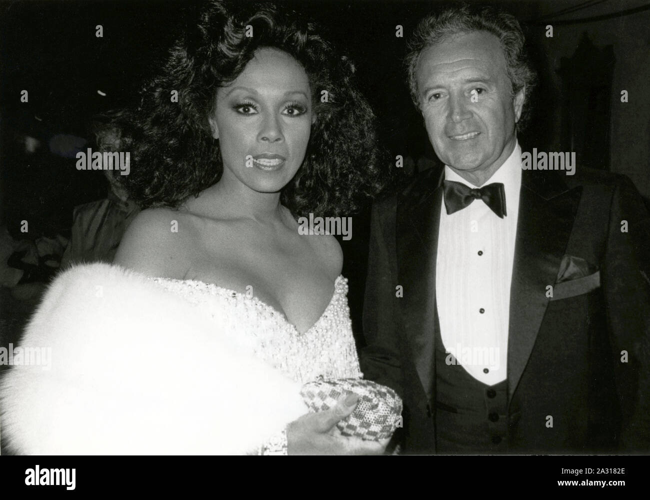 ***FILE PHOTO*** Diahann Carroll Has Passed Away At 84. Diahann Carroll and Vic Damone during 38th Annual Primetime Emmy Awards at Pasadena Civic Auditorium in Pasadena, California, United States. 9/21/1986 Credit: Walter McBride/MediaPunch Stock Photo