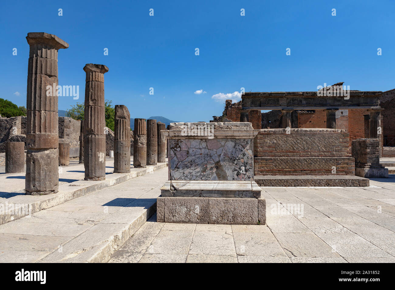 Excavation at Pompeii Stock Photo