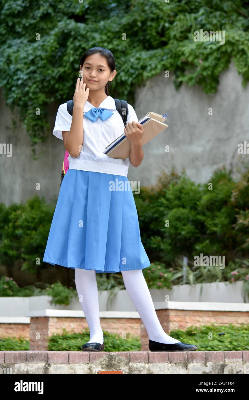 filipina schoolgirl A Timid Pretty Filipina School Girl Stock Photo - Alamy