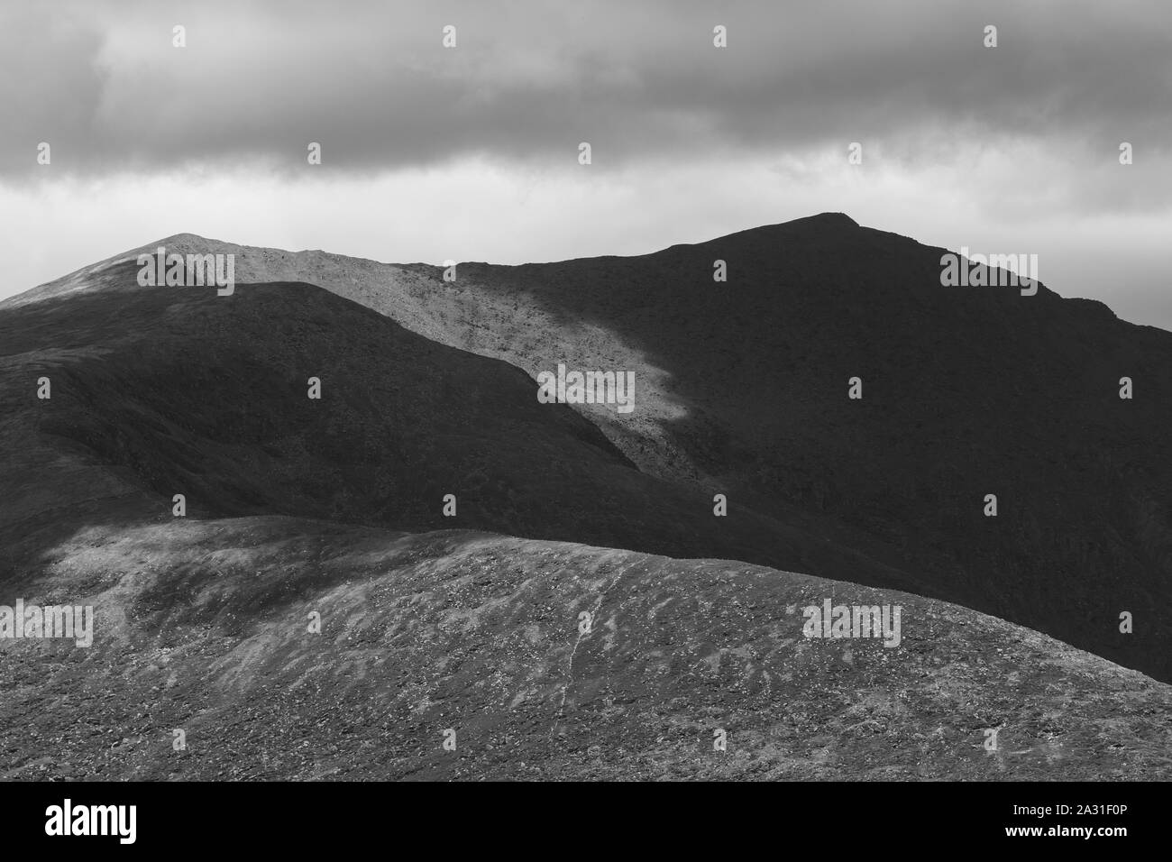 Scenic view of mountain range, Castlegregory, County Kerry, Ireland Stock Photo